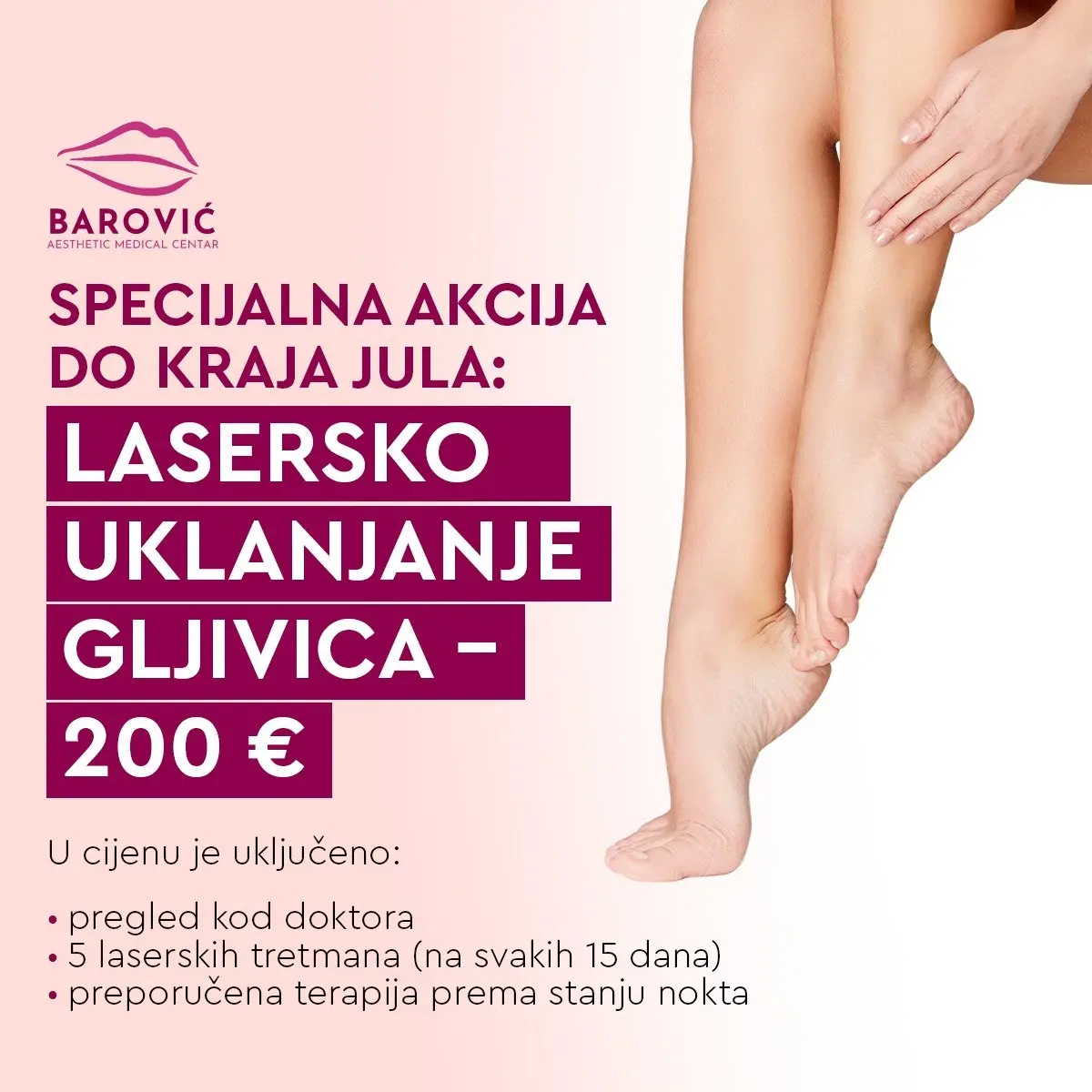 Lasersko uklanjanje gljivica 200e